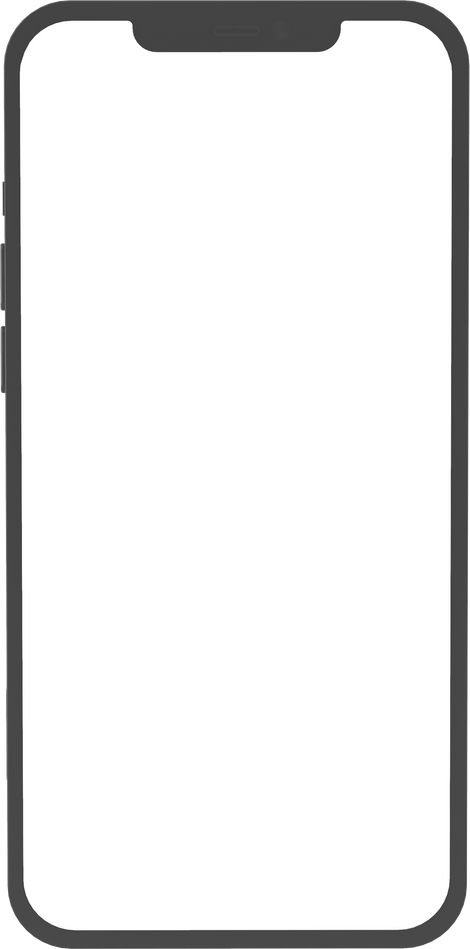 Blank Screen Phone Template Mockup 3D Illustration